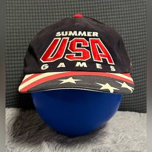 Vintage 90s 1996 Olympics Atlanta STARTER Snapback Hat USA Summer Games